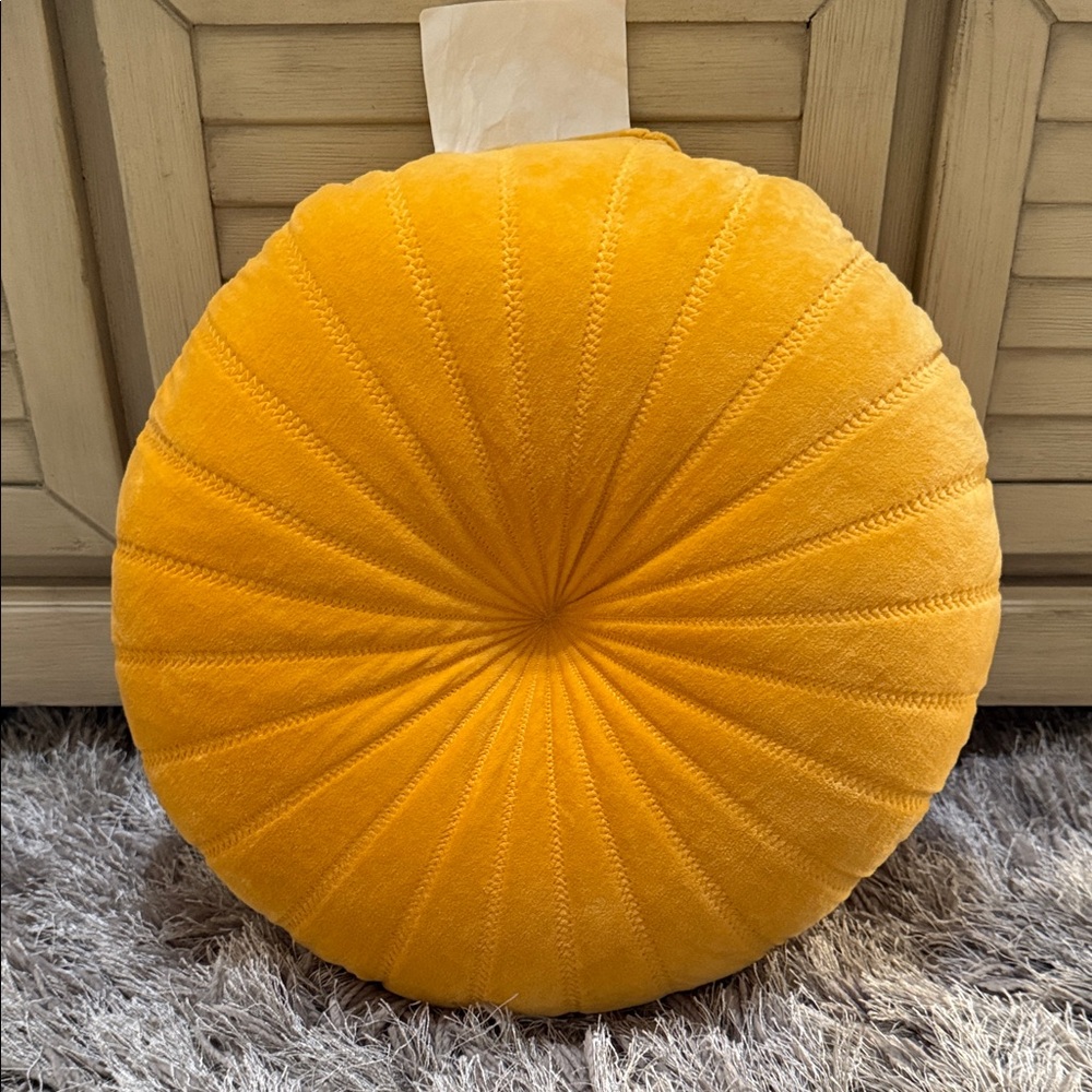 Opalhouse Mustard Velvet Toss Pillow